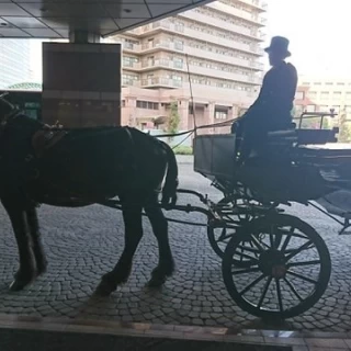 馬車のお見送り