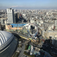 東京ドームシティが一望できる