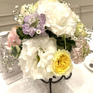 テーブルのお花|555764さんのラグナヴェール 東京（LAGUNAVEIL TOKYO）の写真(2498639)