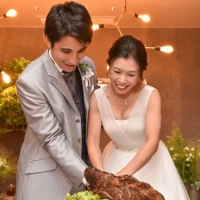 ケーキカットではなく、ミートカット！