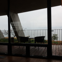 ラウンジから琵琶湖が見えます