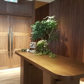 挙式場への扉。扉も大きかったです