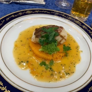 お魚料理、鯛のグリル