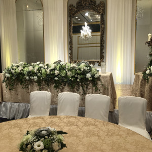 お花とテーブルクロスで、雰囲気が変わります。|556018さんのウェスティンホテル大阪の写真(967843)