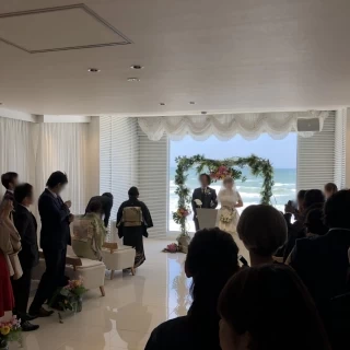 海が見える挙式会場