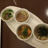 デザートアソートメントで出したお茶漬け、ラーメン