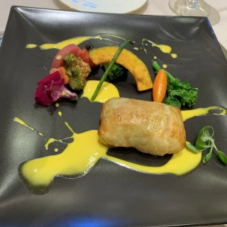 白身魚の大葉パイ包