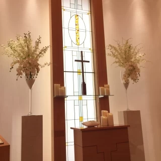 挙式会場の中央