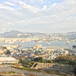 式場からの長崎の眺め