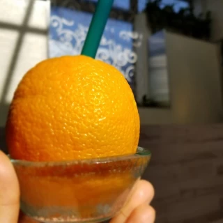 シャンパンアワーで大人気だったオレンジジュース