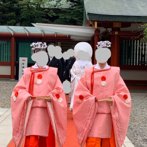 神前式の入場|556601さんの日枝神社の写真(970105)