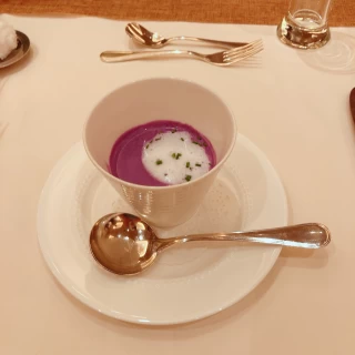 スープは新郎新婦の手作りでした。