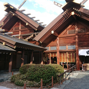 境内の側面(披露宴会場より)外観です。|557156さんの櫻木神社の写真(975747)
