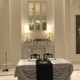 披露宴会場 新郎新婦席
