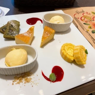 見学の時の試食(デザート) こだわって作ってくれている！