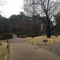 併設エリアにある日本庭園。