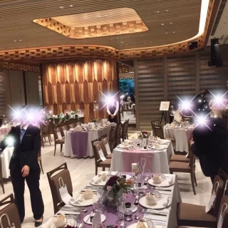 披露宴会場です。開始前の状態のお写真です。