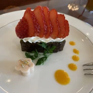 可愛らしいデザートです。