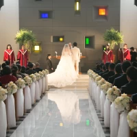広くて素敵なチャペル会場です。