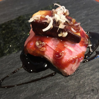 メインのフォアグラ寿司