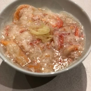 紅ズワイ蟹のあんかけ飯
