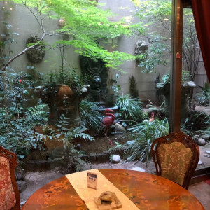 チャペル前のロビーから見たお庭1|558576さんの広島グランドインテリジェントホテルの写真(990016)