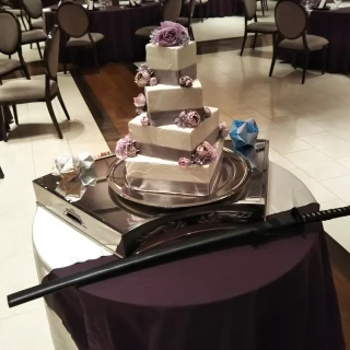 ケーキと刀
