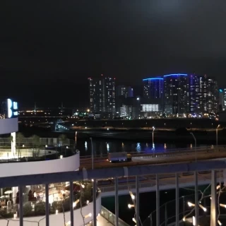 式場から見える夜景が綺麗でした！