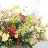 メインテーブルの装花