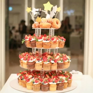 カップケーキ&ドーナツタワー