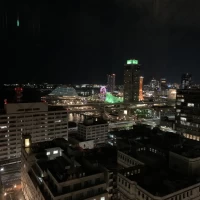 最上階から見える夜景です