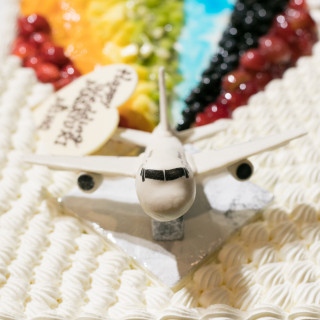 ウェディングケーキ（横から）