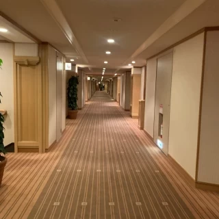 披露宴会場までの廊下
