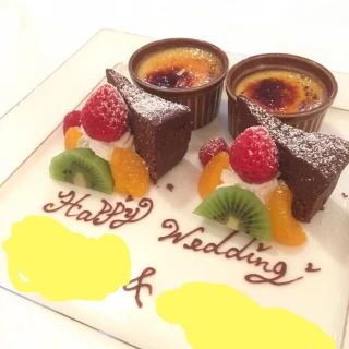 ブライダルフェアの試食
デザート