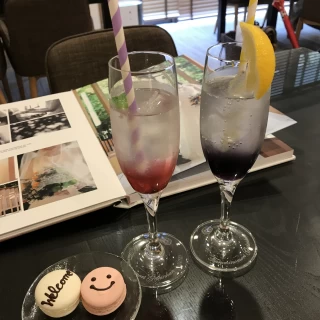 ウェルカムドリンクを頂きました
