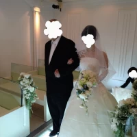 新婦、新婦父の入場