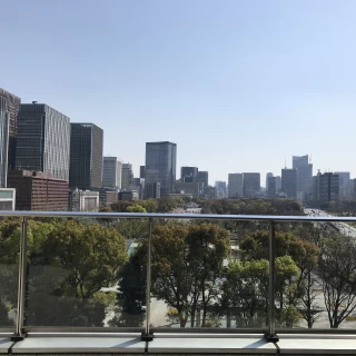 チャペル横のテラス