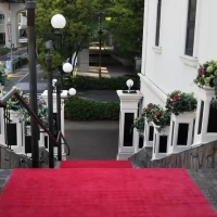 赤絨毯が美しいです