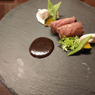 試食のお肉