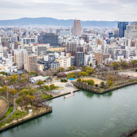 披露宴会場の窓からの景色。撮影時は曇ってますが、、