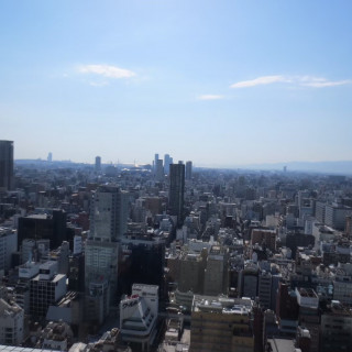 ホテル内から見える大阪の景色