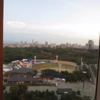 会場内からの景色