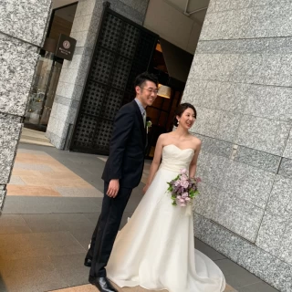 挙式後にホテル周辺で写真撮影頂けます