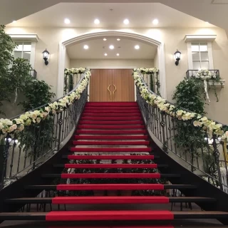 チャペルを出た後の大階段です。
