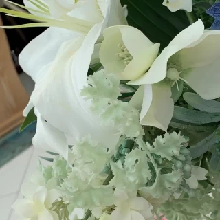 青いお花
