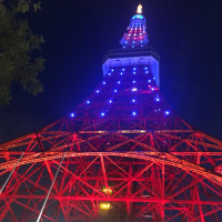 会場を出るとライトアップされた東京タワー