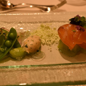 ノルウェーサーモンと野菜のマリネ|561149さんのフランス料理店 ラ・ロシェル福岡の写真(1013853)