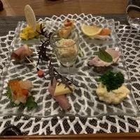 前菜は9種類