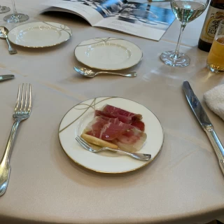 試食会料理（生ハム）