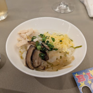 締めに出てきた鶏飯